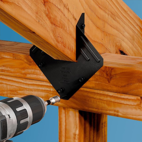 Simpson Strong-Tie Outdoor Accents H1APC 18-Gauge ZMAX, Black