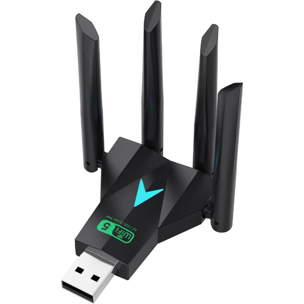 Vrbgify USB WiFi Wireless Network Adapter 2.4 GHz, 5GHz Dual Band 4 ...