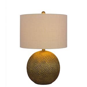 23.5 in. Gold Resin Table Lamp