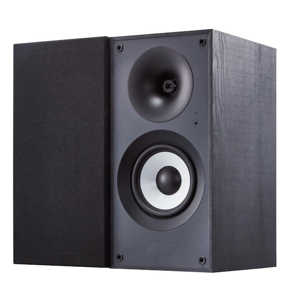Powered Bookshelf Speakers 25W x 2-Active Studio Monitor Speaker with 5. 5 in. Woofer Bluetooth/RCA/Coaxial Connection