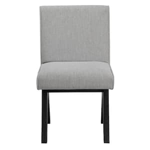 Magnolia Gray Polyester Upholstered Side Chair Set of 2