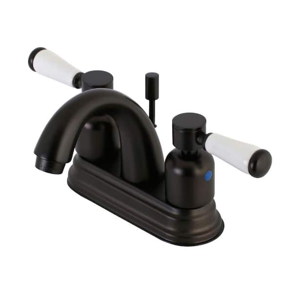Kingston Brass Paris 4 in. Centerset 2-Handle Bathroom Faucet in Oil Rubbed Bronze
