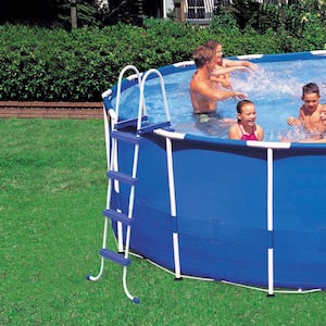 15 ft. x 48 in. Round Metal Frame Above Ground Swimming Pool Set and 15 ft. Pool Cover