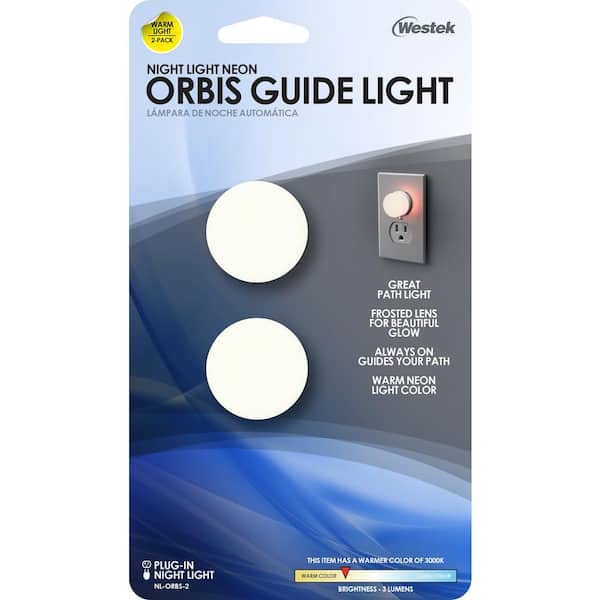 Westek Orbis Neon Guide Night Light, 2-Pack