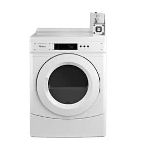 6.7 cu. ft. 240 Volt White Commercial Electric Vented Dryer Coin Operated