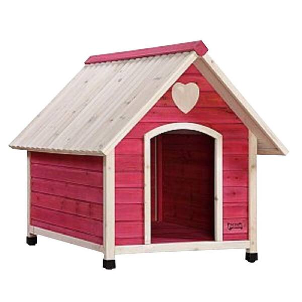 Pet Squeak 3.8 ft. L x 2.6 ft. W x 1.6 ft. H Arf Frame Pink Large Dog House