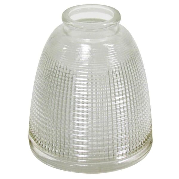 Westinghouse 5-1/8 in. Clear Prismatic Glass Shade with 2-1/4 in. Fitter and 4-5/8 in. Width