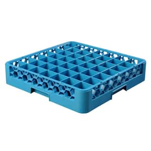 19.75x19.75 in. 49-Compartments Glass Rack (for Glass 2.13 in. Diameter, 3.19 in. H) in Blue (Case of 6)