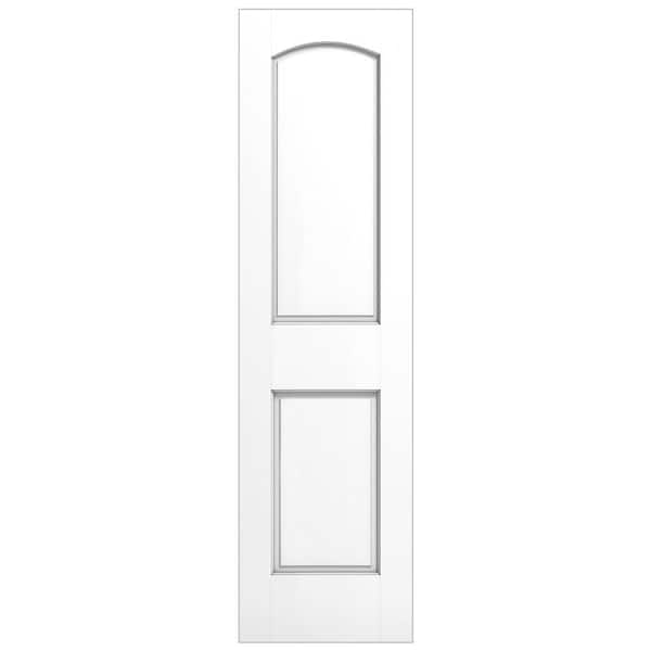Alexandria Moulding 20 in. x 80 in. x 1-3/8 in.  2-Panel Raised Round Top, Ovolo Sticking, Full and Square, Primed Wood Door Slab