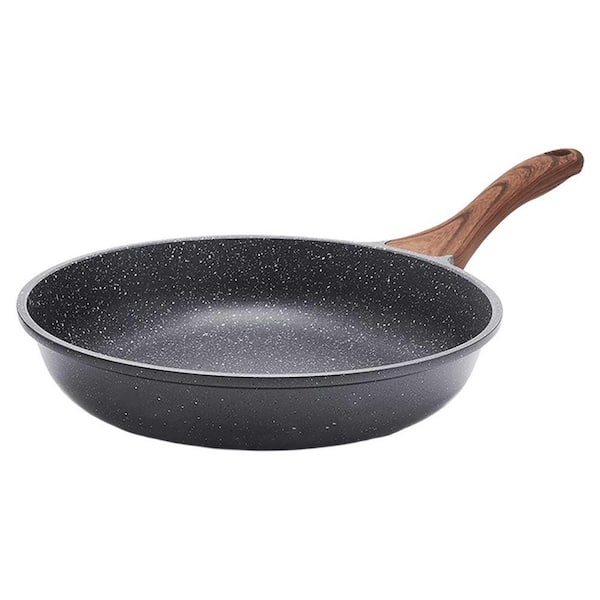 12.5 qt. Cast Aluminum Nonstick Saute Pan with Lid, Swiss Granite Coating, Healthy PFOA Free, Easy Clean