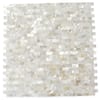 Ivy Hill Tile Mother of Pearl Serene White Bricks Seamless 12 in. x 12 ...