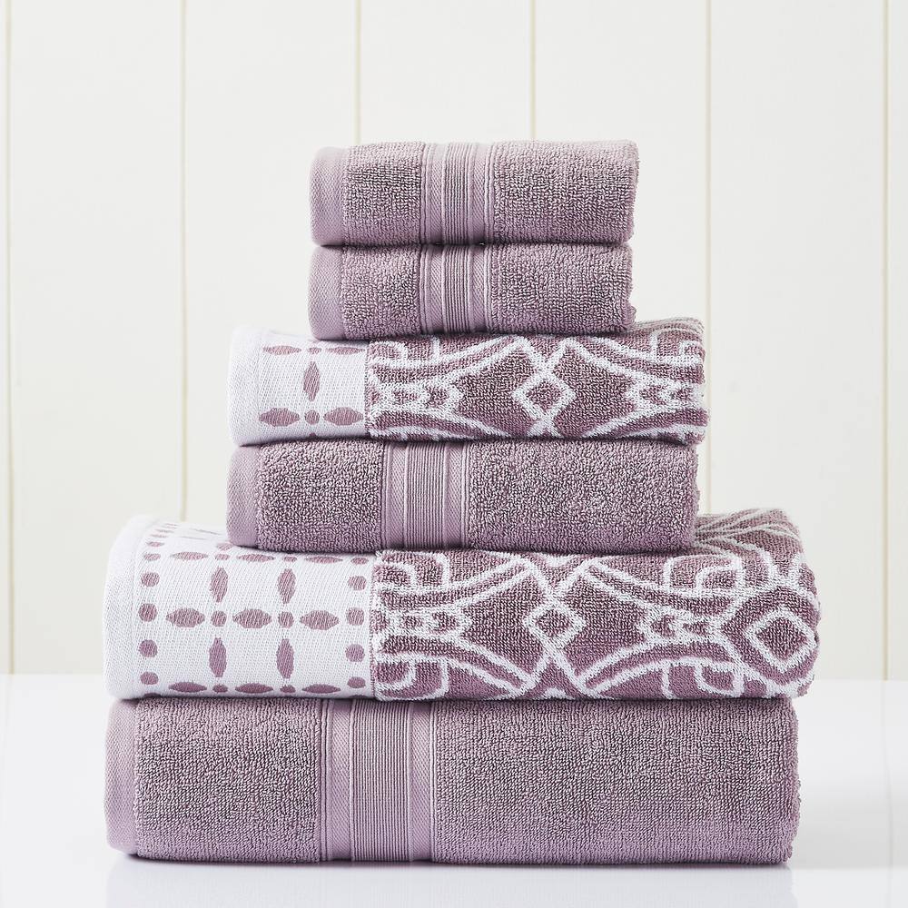 Orchid Cotton 6-Piece Hand and Washcloth Set