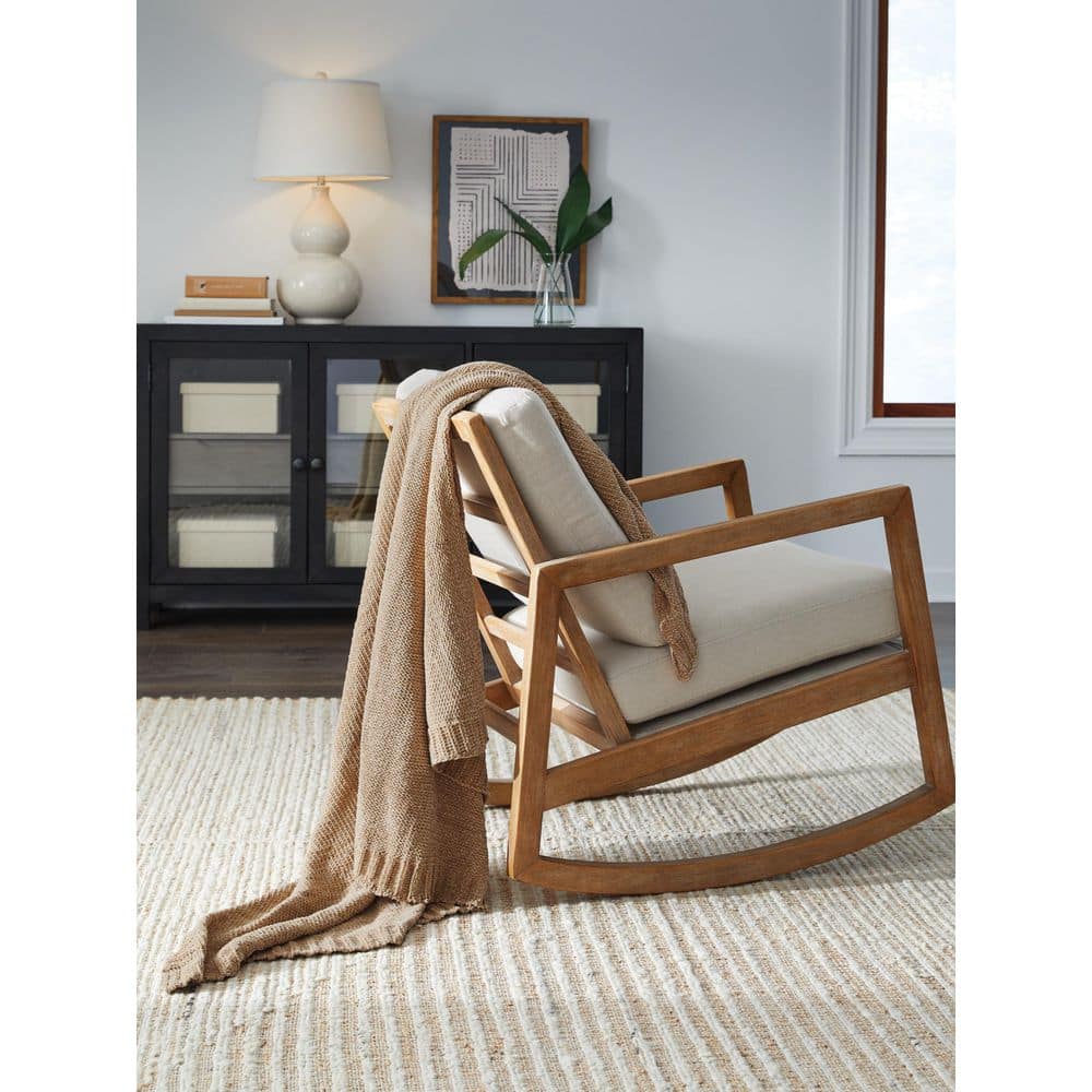 Collection Polyester Throw Signature Design By Ashley Anawood Gold Polyester Throw Blanket ...