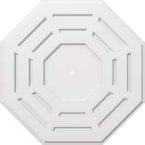 1 in. P X 12 in. C X 30 in. OD X 1 in. ID Westin Architectural Grade PVC Contemporary Ceiling Medallion