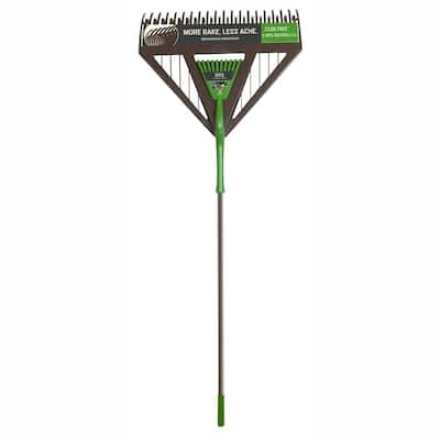 Ames 60 in. Steel Handle Dual Tine Poly Leaf Rake Combo – Home Depot ...