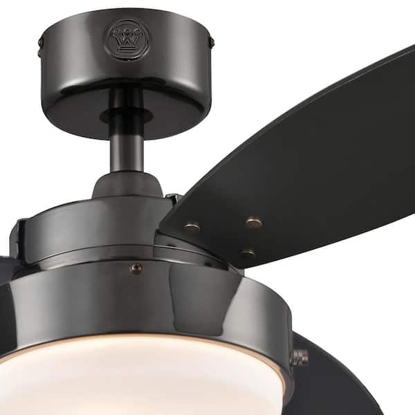 Gun Metal Small Room Ceiling Fan With Light Kit Westinghouse Alloy 42 in 