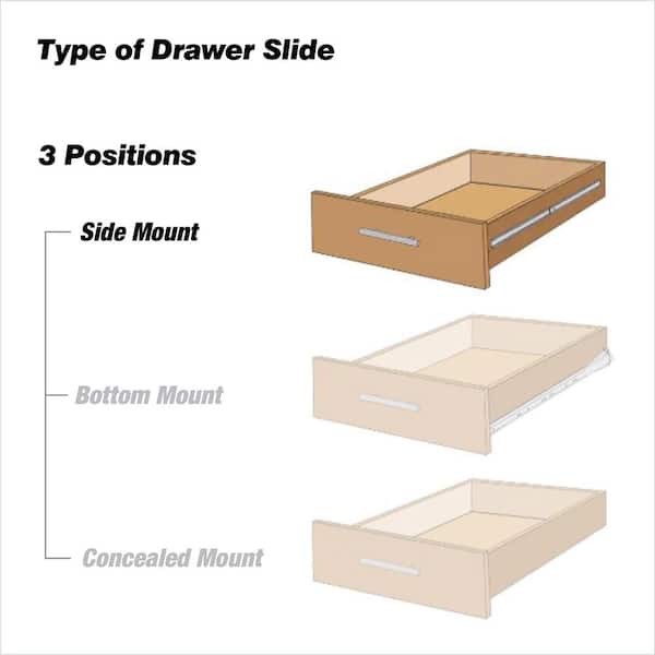 Drawer Glide Slides 30-Piece Drawer Glide Repair Kit | L-Shape & Square ...
