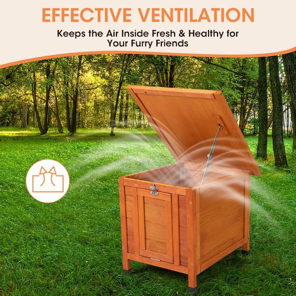 Outdoor Rabbit Hutch Bunny Cage for Small Pets With Roof