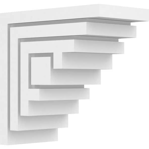 Ekena Millwork 6-1/2 in. 12 in. 12 in. Standard Landon Unfinished Architectural Grade PVC Bracket