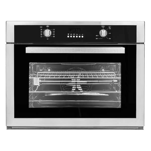 Cosmo 30 in. 2.8 cu. ft. Single Electric Wall Oven with Convection in Stainless Steel with Motorized Rotisserie