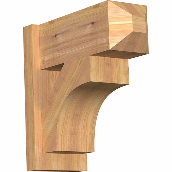 Ekena Millwork 8 in. x 18 in. x 18 in. Westlake Craftsman Smooth Western Red Cedar Outlooker