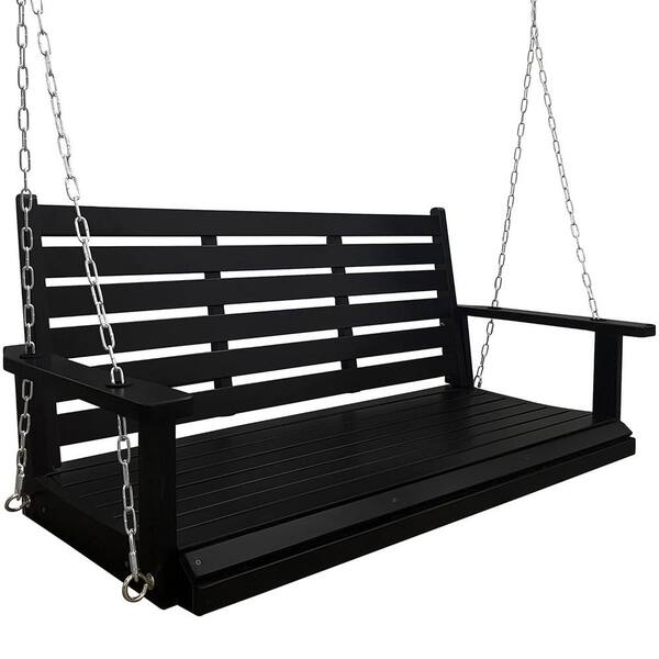 thumbnail image 2 of Small Chain Porch Swing Chain 26.2 Ft Long Link 3/16" Heavy Duty Chain Bulk Decorative Hanging Hammock Chair Metal Porch Swing Kit Carbon Steel Gate Outdoor Fence Boxing Punc Black Chain Swing 2 of 11