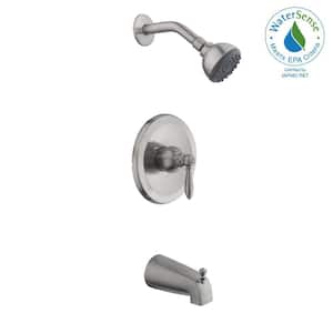 2500 Series Single-Handle 1-Spray Tub and Shower Faucet in Brushed Nickel (Valve Included)