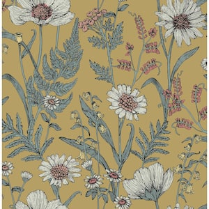 Spring Meadow Yellow Peel and Stick Wallpaper
