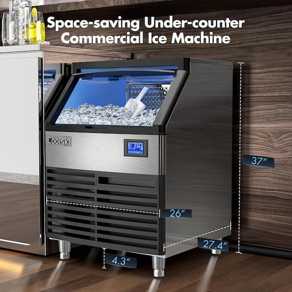 Coolski 26 in. Wide 200 lb. Full Size Cube Commercial Freestanding