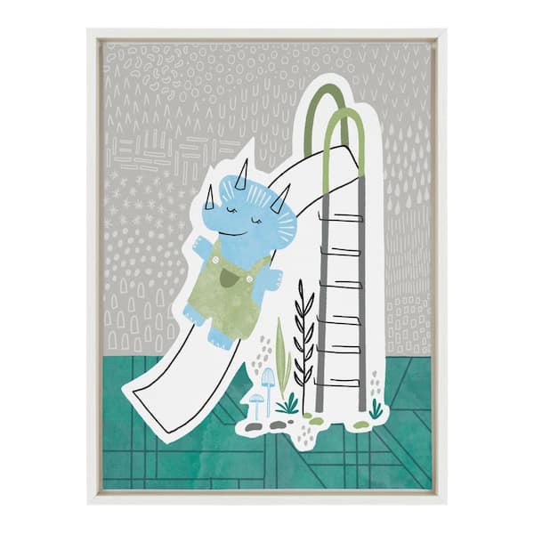 Kate and Laurel Sylvie 18 in. x 24 in. Transitional Framed Canvas Wall Art