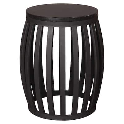Wrought Iron Outdoor Side Tables, Black Rod Iron Outdoor Side Table
