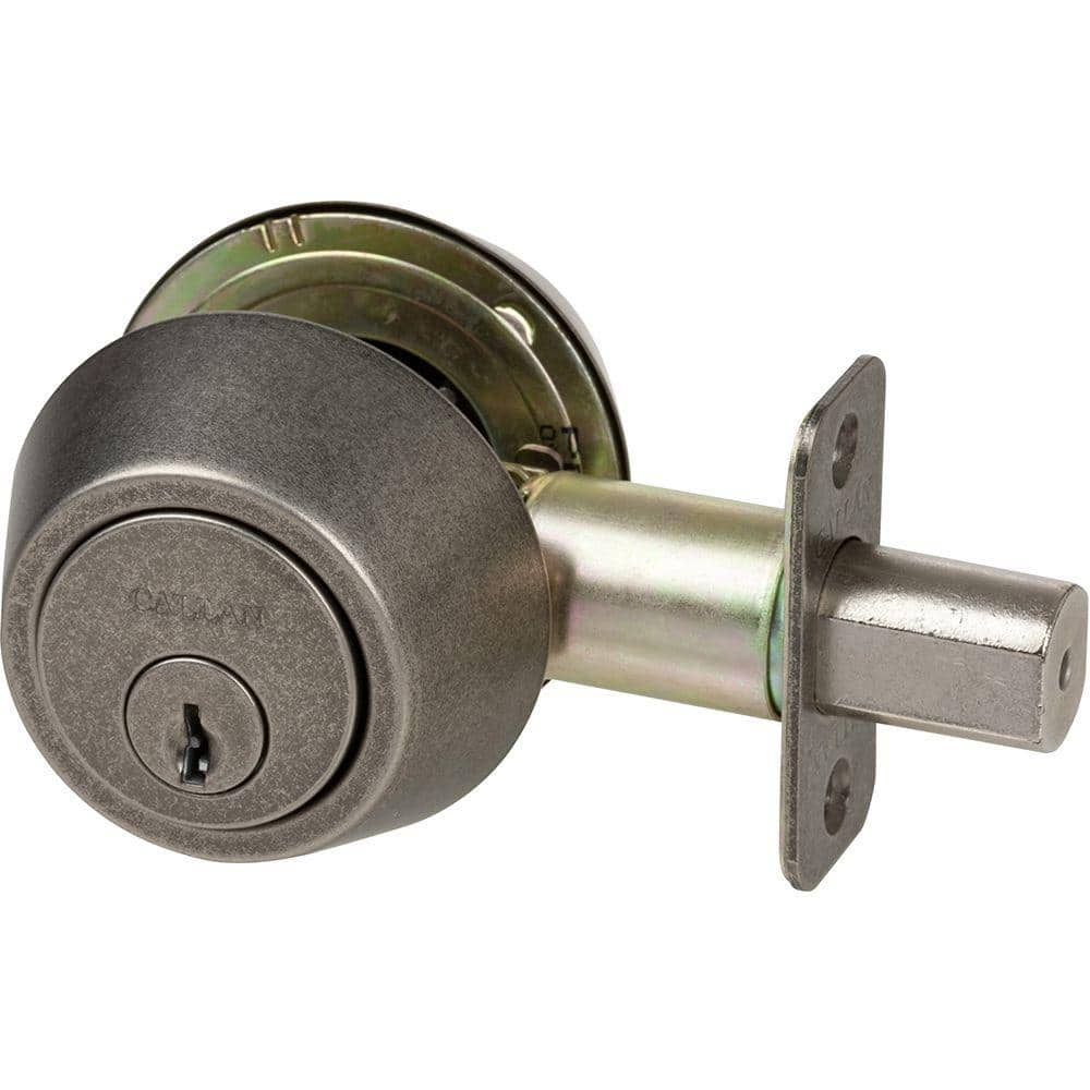 Callan Single Cylinder Antique Silver Deadbolt