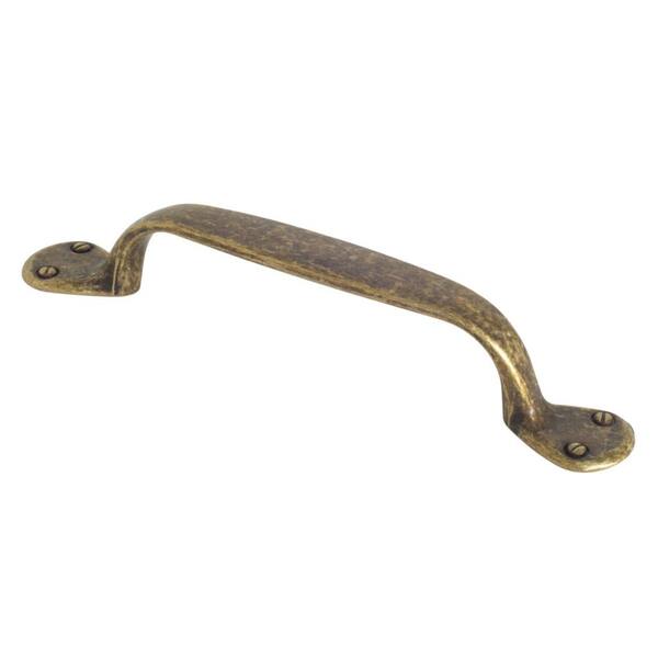 Design House Saloon 3-3/4 in. Center-to-Center Antique Brass Cabinet Pull