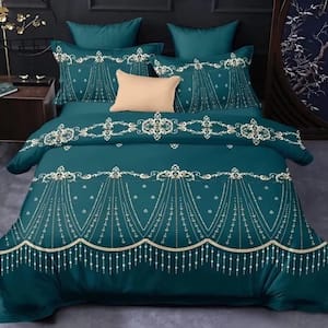 7 Piece All Season Bedding Queen size Comforter Set-Ultra Soft Polyester Elegant Bedding Comforters