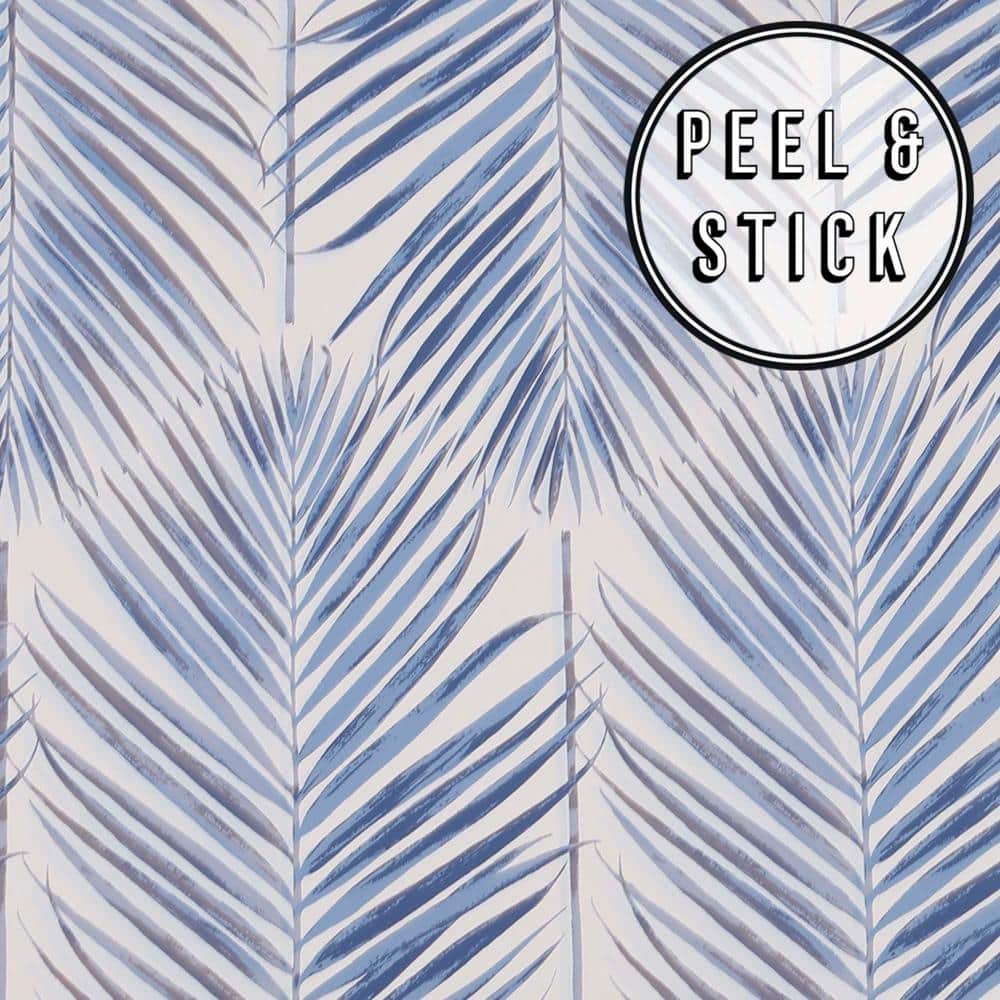 NextWall Blue Palmetto Palm Peel and Stick Wallpaper India  Ubuy