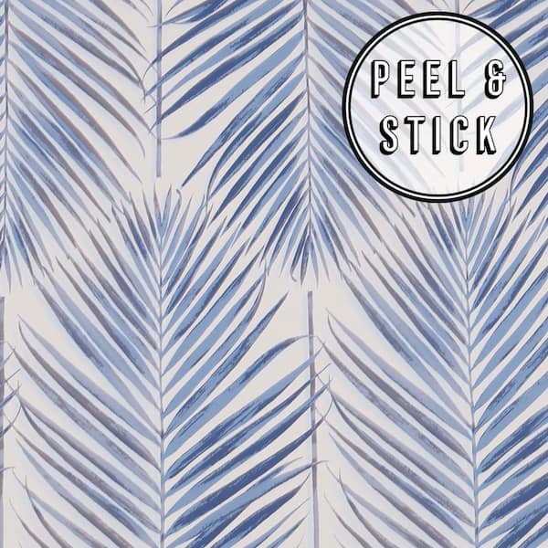 NuWallpaper Blue Danson Vinyl Peel and Stick Removable Wallpaper NUS4035   The Home Depot