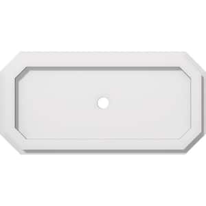 1 in. P X 18 in. W X 9 in. H X 1 in. ID Emerald Architectural Grade PVC Contemporary Ceiling Medallion