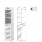 AOJEZOR Toilet Paper Holder Stand ：Bathroom Storage Cabinet for