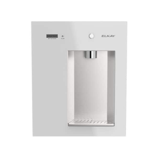 Liv EZ Built-in Filter Wall-Mount Water Dispenser NSF ADA Aspen White Drinking Fountain with Bottle Filling Station
