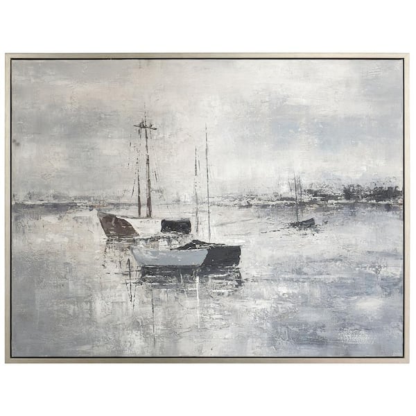 StyleCraft Sea Camping 1-Piece Framed Poster 37.75 in. x 49.75 in.