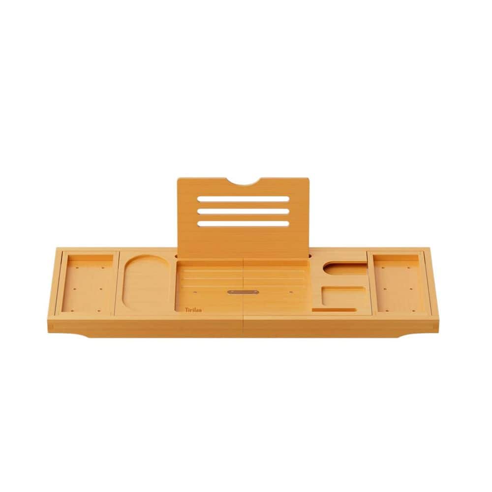 Premium Expandable Bathtub Tray Caddy in Bamboo, Treated w/High Temperature and Pressure, Expand from 28.5 in. to 41 in. price history on PriceWatchPro