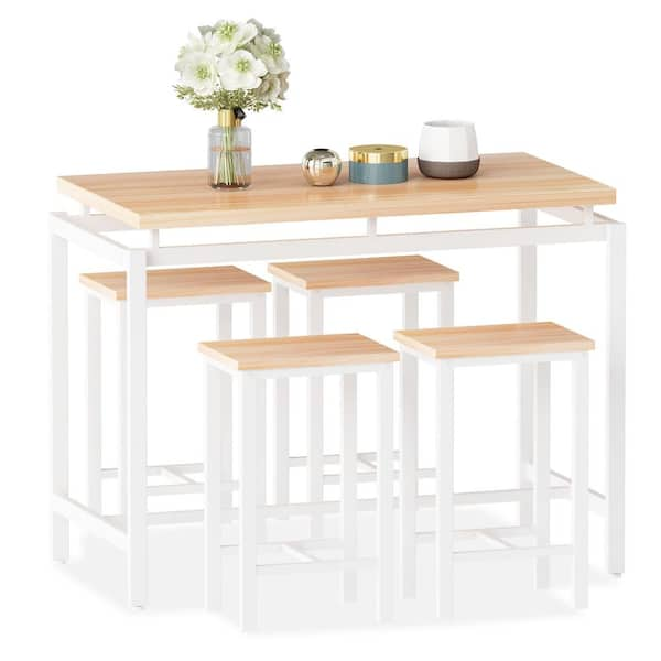 Small oak dining table set hot sale