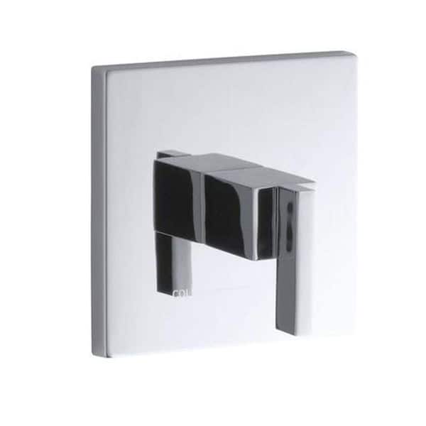 KOHLER Loure 3.75 in. x 6-5/16 in. Thermostatic Valve Trim in Chrome (Valve Not Included)