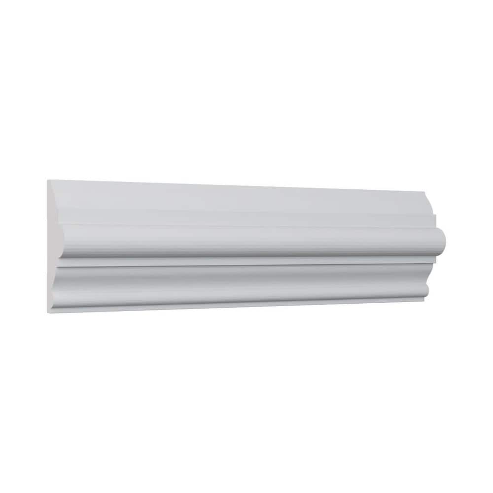 96" White Finger-Joint Pine Chair Rail Moulding