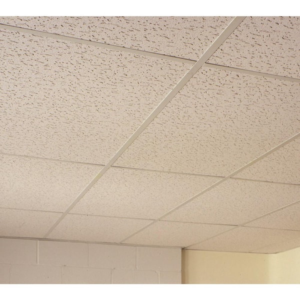 Genesis Stucco Pro White 2×4 Ceiling Tiles | Shelly Lighting