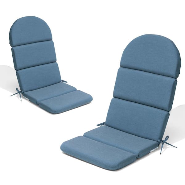 Pellebant 20 x 50 Sunbrella 2-Piece Deep Seating Patio Outdoor Adirondack Chair Cushion in Spectrum Denim Blue