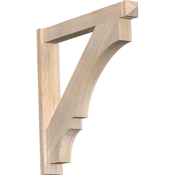 Ekena Millwork 6 in. x 36 in. x 36 in. Douglas Fir Balboa Arts and Crafts Smooth Outlooker
