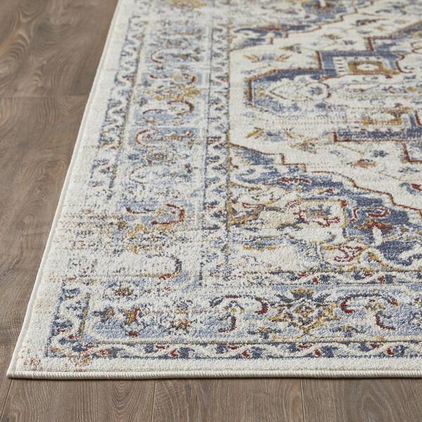 Alsbrooke Bartleigh Cream 4 ft. x 6 ft. Oriental Polypropylene Area Rug