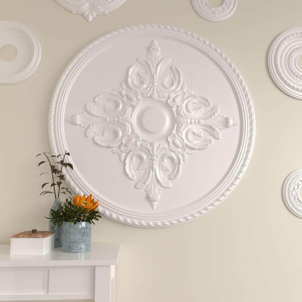 Pearl 26.25" Primed Urethane Ceiling Medallion
