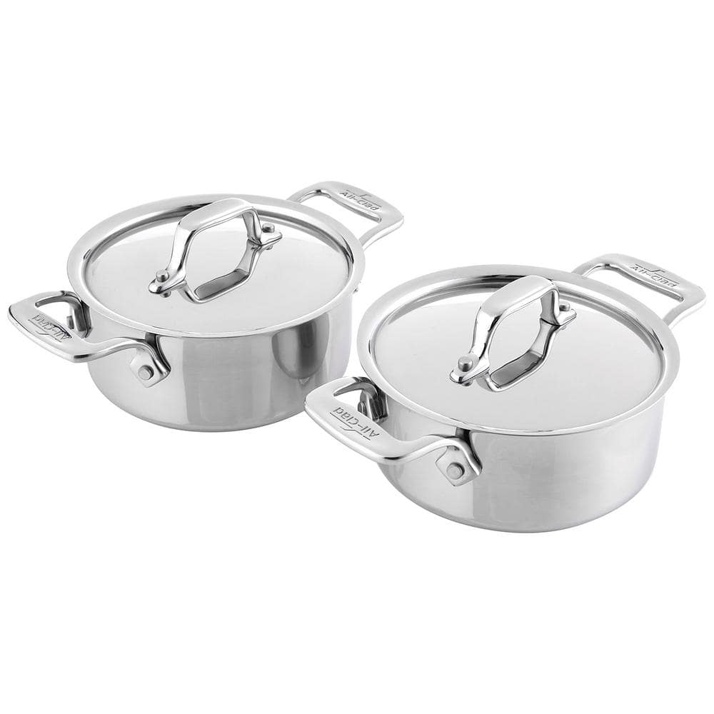 2-Piece Specialty Stainless Steel Ramekin Lid Oven Broiler Safe 600F Pots P